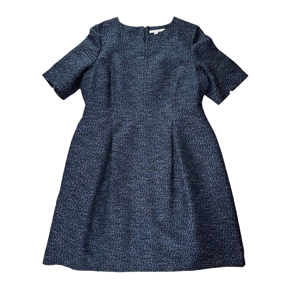 Beautiful Boden Dress Blue Tweed Pattern US Size 18L